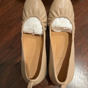 J. Crew Tan Ballet Flats: New, Never Worn